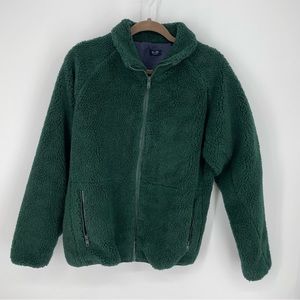 Brandy Melville Willow Shearling Jacket green Sz S